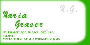 maria graser business card